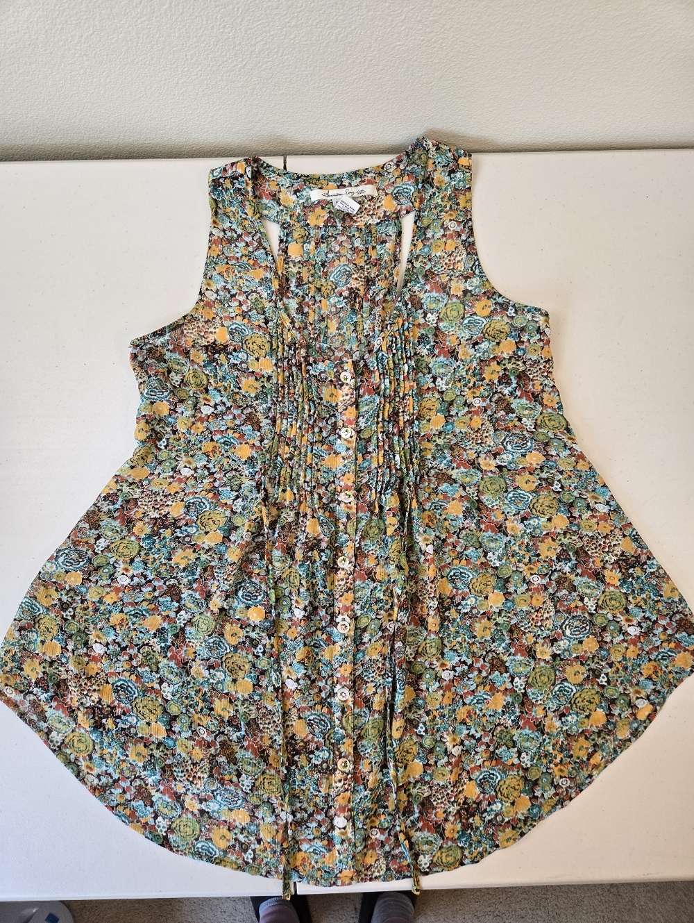American Rag Boho Racerback Top Size Medium - Picture 15 of 15